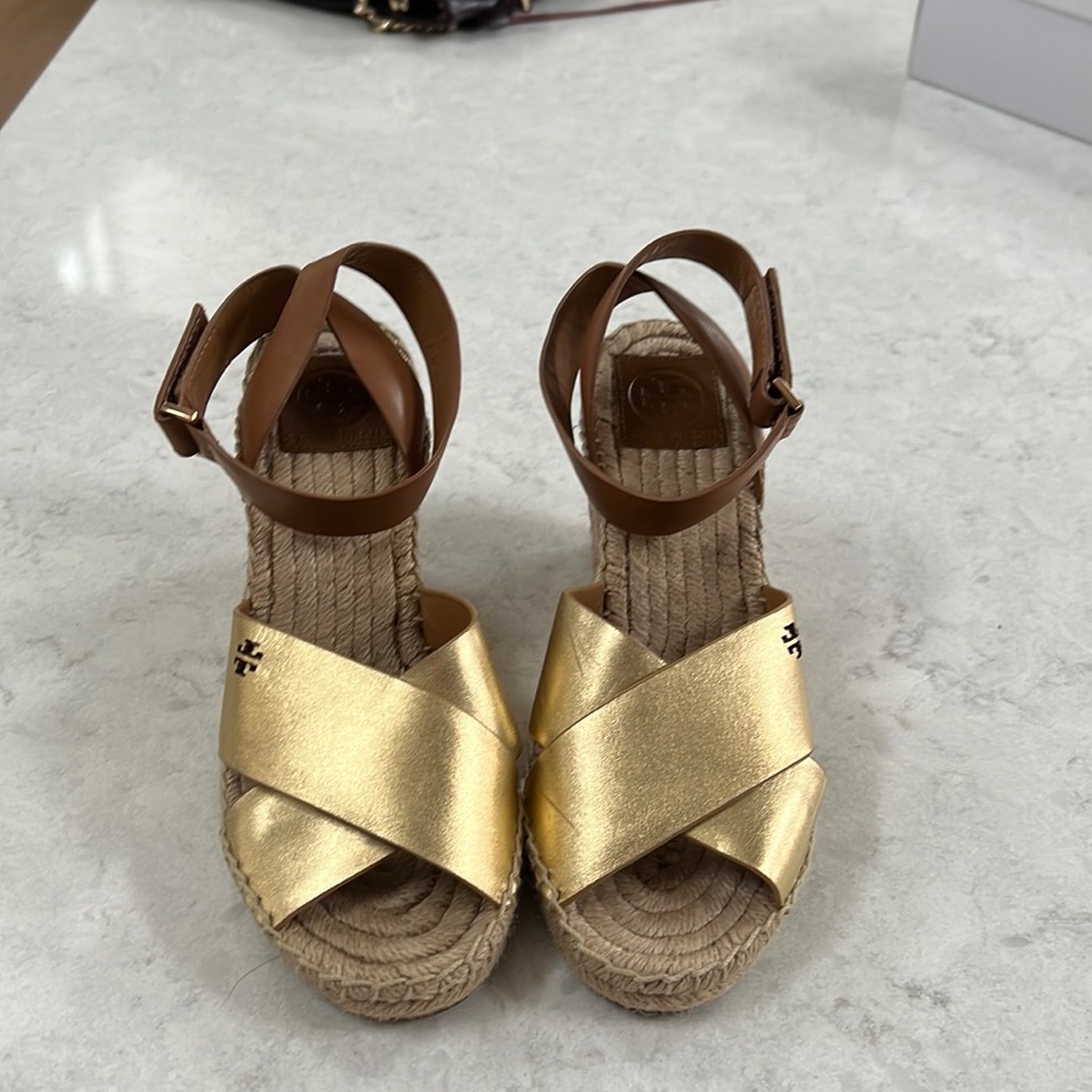 Tory Burch espadrille sandals!